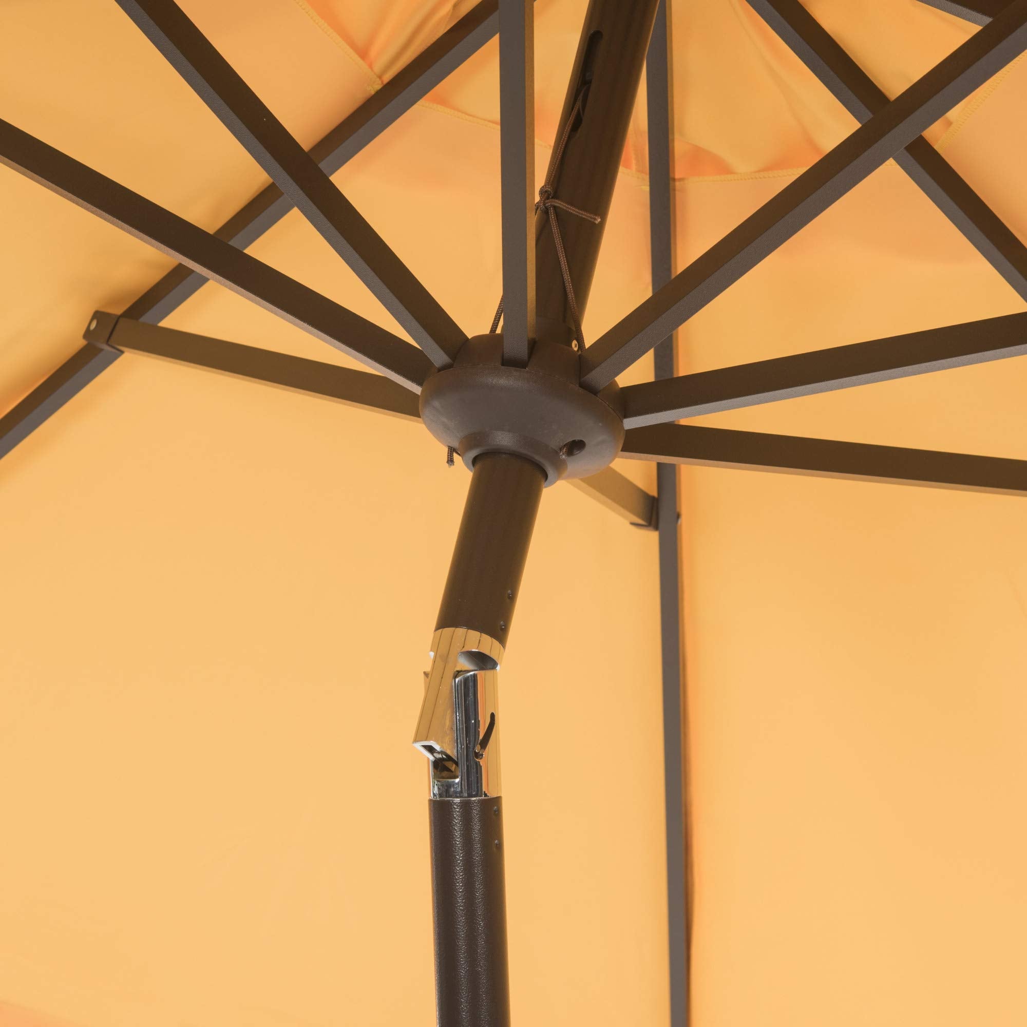 Safavieh Pat8006A Outdoor Collection Elegant Valance Auto Tilt Umbrella
