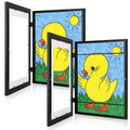 [2 Pack] Kids Art Frames, 10x12.5 Front Opening Kids Artwork Frames Changeable, Displays 8.5x11 With Mat and 10x12.5 Without Mat