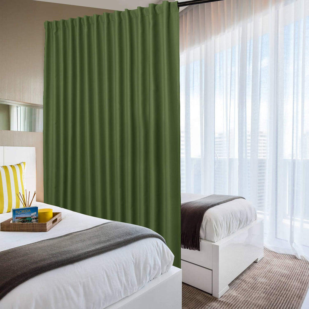 Dwcn Patio Sliding Door Curtains - Christmas Extra Wide Curtains For Glass Door, Room Divider Blackout Thermal Curtain With Back