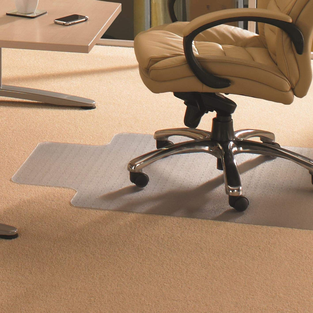 Floortex® Advantagemat® Vinyl Lipped Chair Mat for Carpets up to 3/8" - 45" x 53"