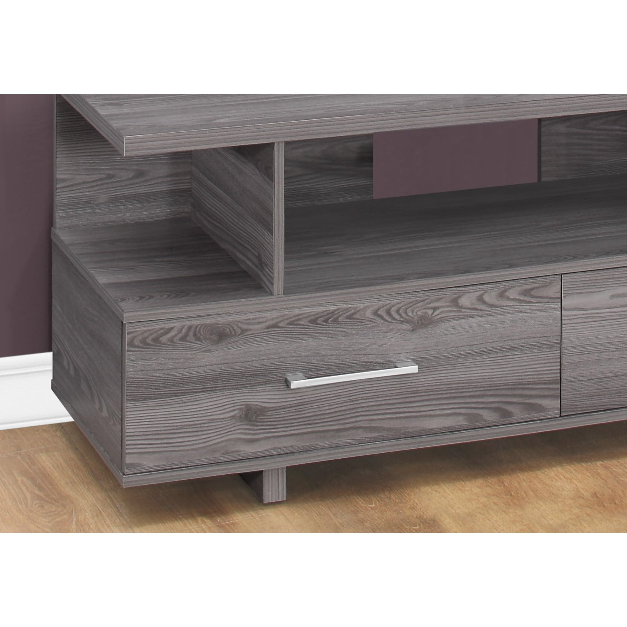 Monarch Specialties TV Stand, Grey,