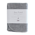 IPPINKA Nawrap Organic Binchotan Face Towel, Naturally Anti-Odor, Gray/Ivory