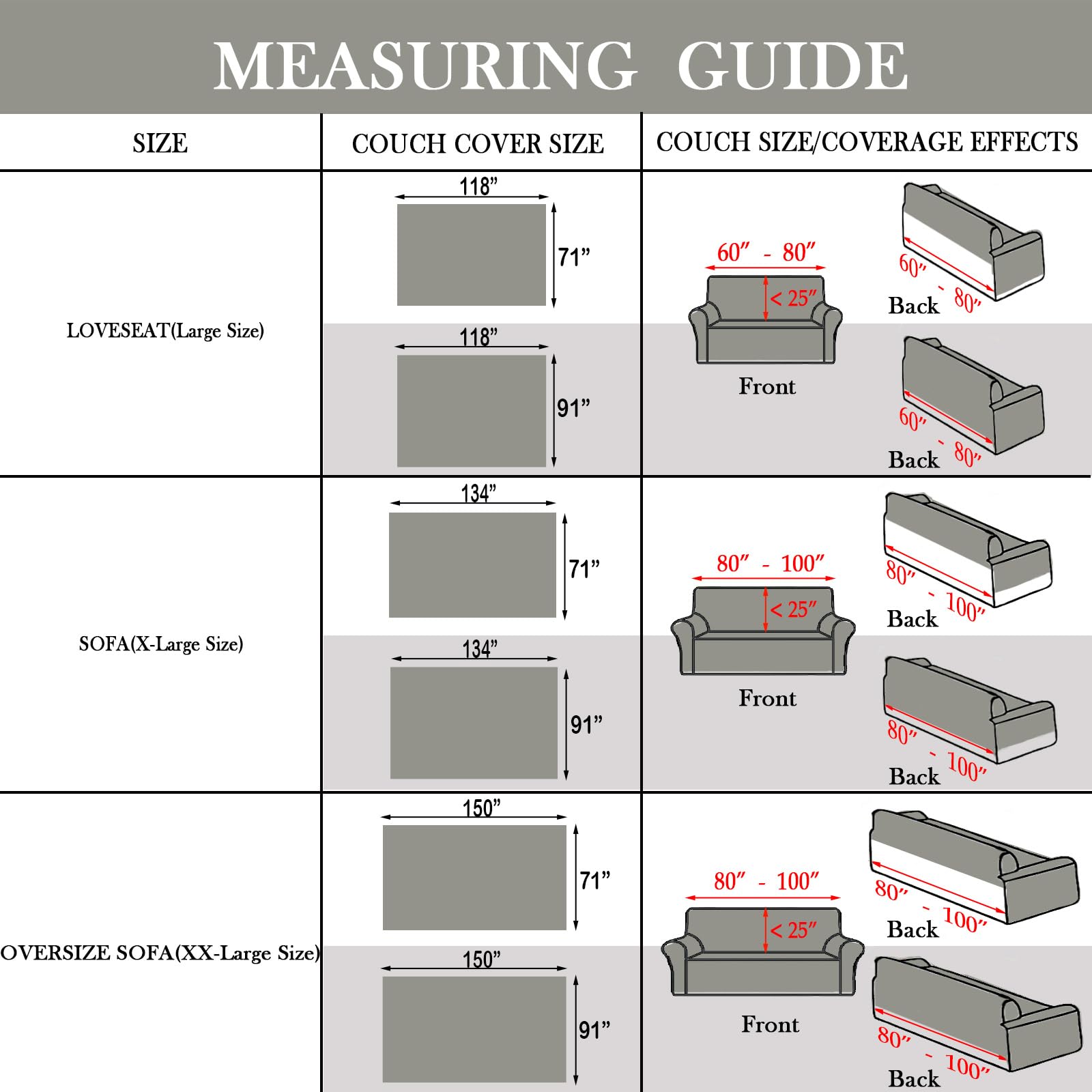 Handontime Couch Slipcovers For Sofas Dark Grey Couch Cover Sofa Cover For Dogs Boho Pet Couch Protector With Tassel Couch Throw Cover Chenille Herringbone Couch Cover Sofa 2 3 Seat Cover, 91' X118'