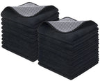 KinHwa Kitchen Washcloths for Dishes Absorbent Microfiber Dish Cloths Quick Dry Dish Rags with Poly Scour Scrub Side Ideal for K