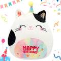Mushymallow 12 ' Cute Cat Plush Toy Soft Stuffed Animal Pillow Happy Birthday Gifts For Kids