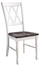 Crosley Furniture Shelby 5-Piece Traditional Dining Table Set for 4, Dinner Tables with Kitchen Chairs, Distressed White