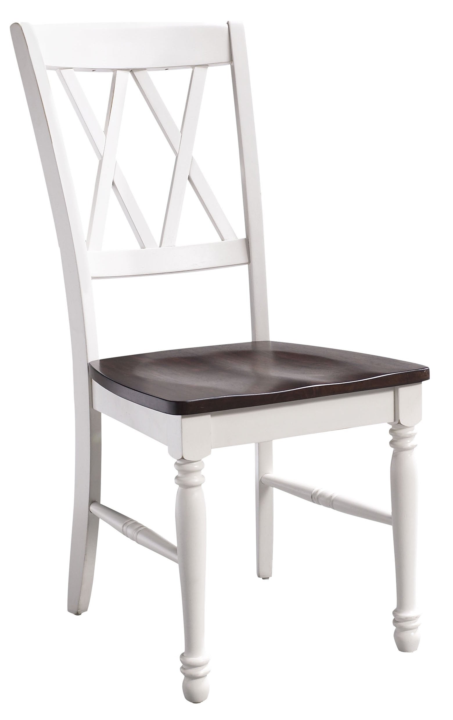 Crosley Furniture Shelby 5-Piece Traditional Dining Table Set for 4, Dinner Tables with Kitchen Chairs, Distressed White