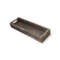 HomeRoots Small Natural Brown Reclaimed Wood with Grains and Knots Highlight Tray