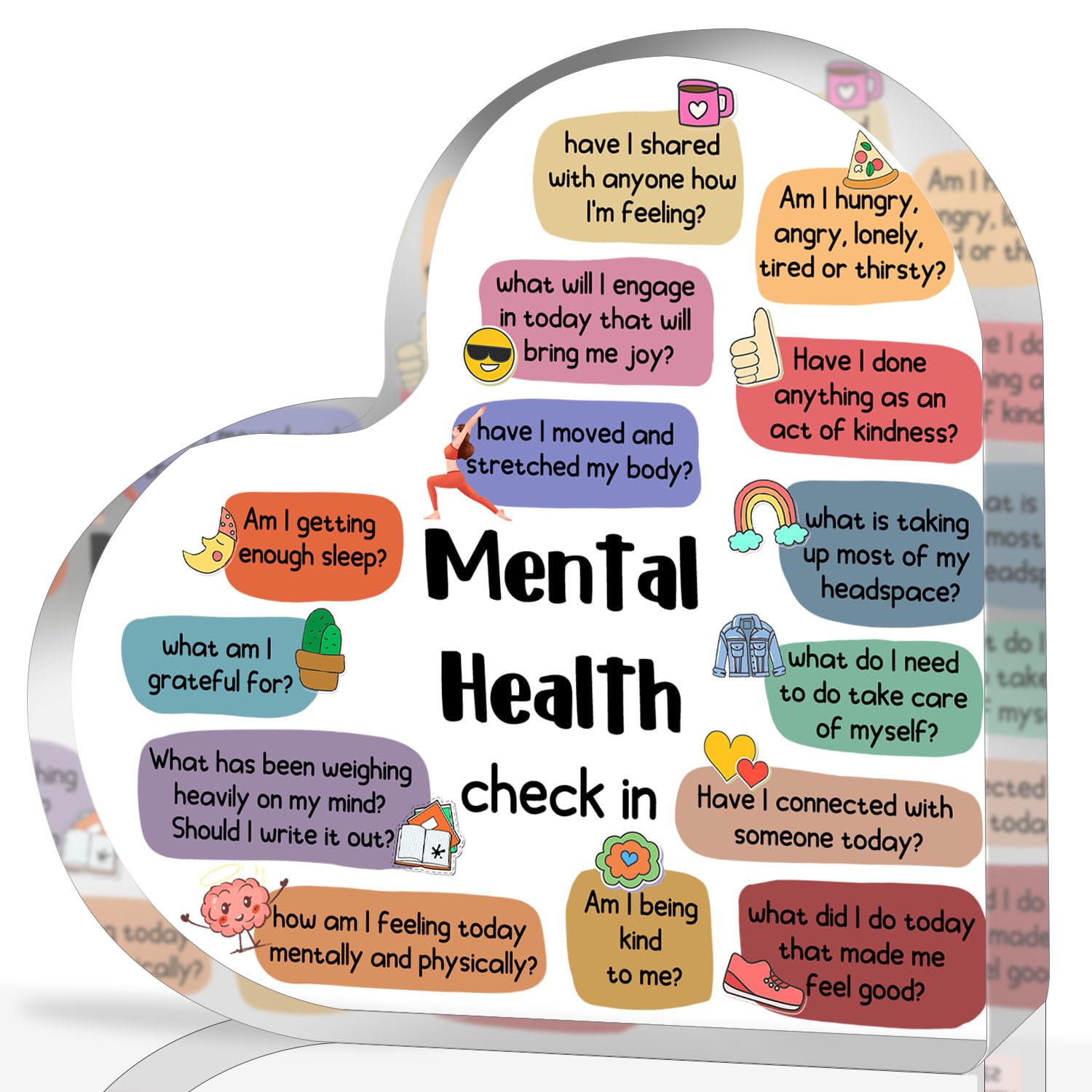 Therapy Office Decor, Mental Health Check In Decorations For School Counselor Cbt Dbt Therapy Counseling Poster Anxiety Relief S