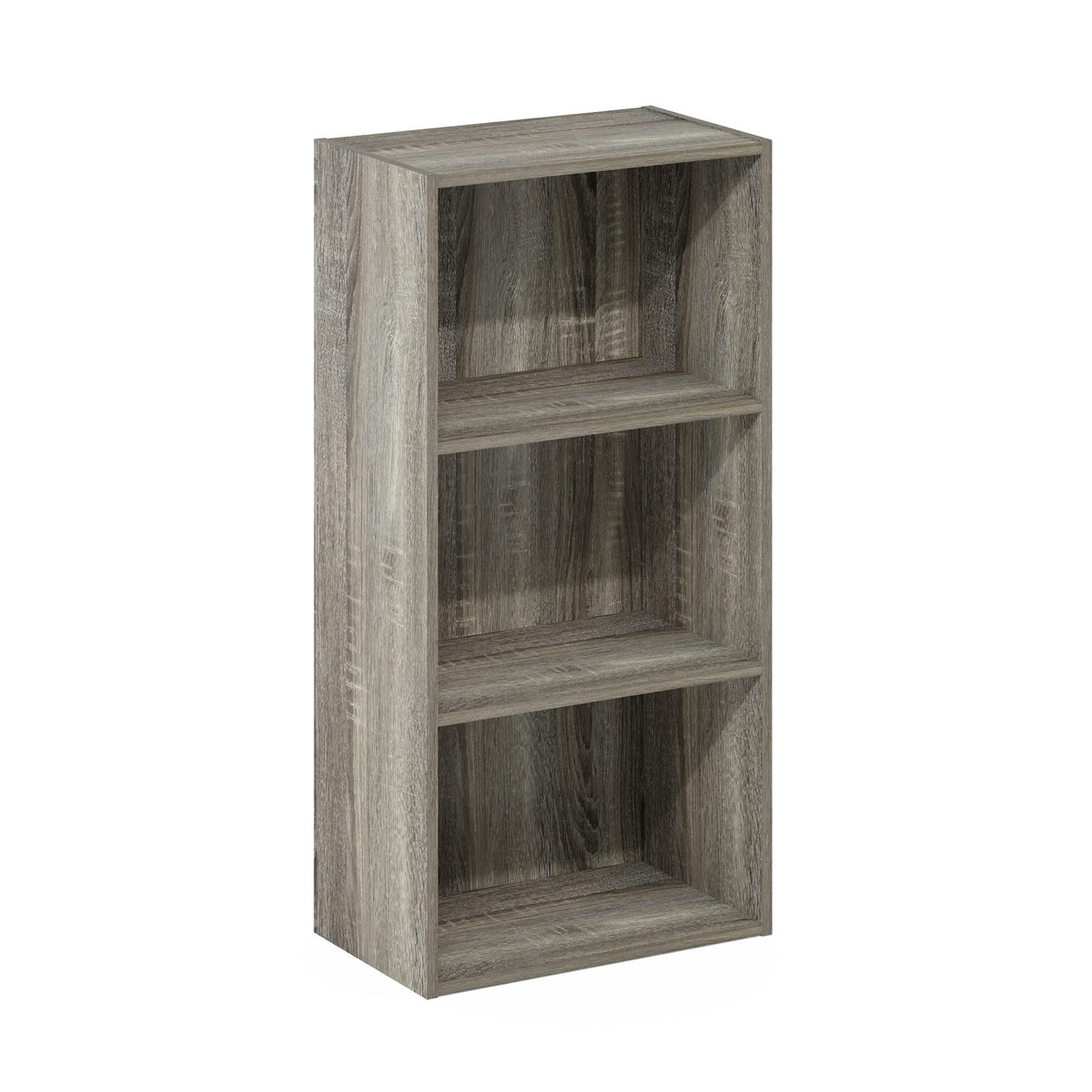 Furinno Luder 3-Tier Open Shelf Bookcase, French Oak