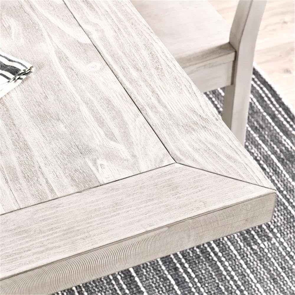 Kosas Home Quincy 78&Quot; Reclaimed Solid Pine Wood Dining Table In Nordic Ivory