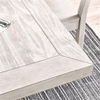 Kosas Home Quincy 78&Quot; Reclaimed Solid Pine Wood Dining Table In Nordic Ivory