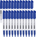 Sfaih Fine Tip Dry Erase Markers - 24 Pack Blue Whiteboard Erasable Markers Bulk For Kids Adults, Ideal For Classroom School Off