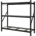 Ironton Industrial Shelving Rack, 3 Storage Shelves Steel Construction 3-Tier Rack with 2000-Lb Load Capacity Per Shelf, Garage 