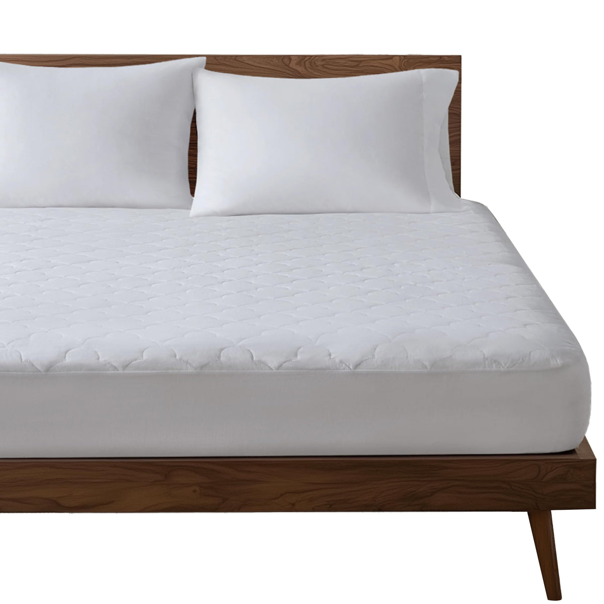 Sleep Philosophy Queen Mattress Pad, Cotton Mattress Protector Classic Cloud Quilted Bed Cover, All Natural Breathable Mattress