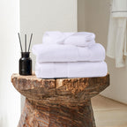 Cozyart White Bath Towels Set 6 Piece, Luxury 100% Turkish Cotton 650Gsm Hotel Quality, Soft, Absorbent,Towel Sets For Bathroom