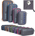 BAGAIL Microfiber Travel Towel, Dark Grey, 36 x 72 inches, Compact and Super Absorbent, Skin Friendly, Portable Case Included