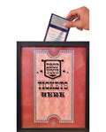 XL 15X12 - Ticket Shadow Box - Memento Frame - Large Slot on Top of Frame - Memory Box Storage for Any Size Tickets. Best for St