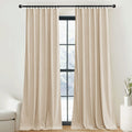 Nicetown Dusty Pink Velvet Curtains (2 Panels, 52-Inch Wide X 108-Inch Long), Luxury And Soft Thermal Insulated Velvet Curtains