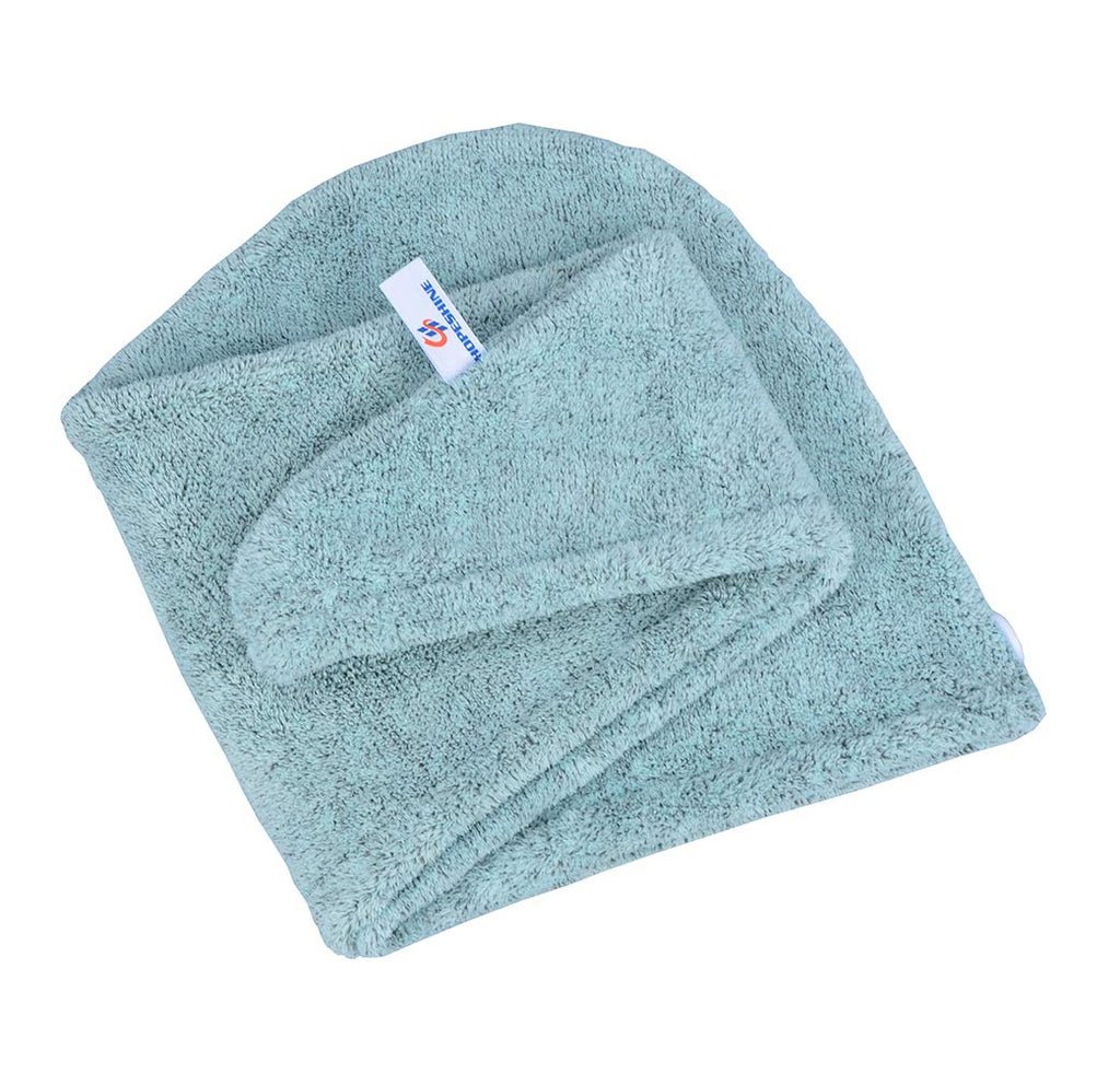 Hopeshine Hair Towel Twist Microfiber Bamboo Fabric Women'S Soft Shower Towels For Curlyhair Turban Wrap Drying Cap Great Gift F