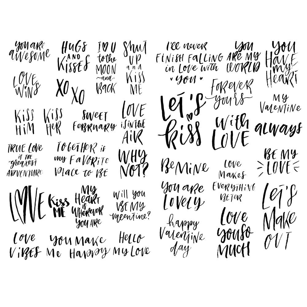 Seasonstorm Funny Love Words Precut Waterproof Decoration Autocollant Stationery Scrapbooking Planner Sticker Cute Travel Toy Pa