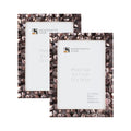 Handicrafts Home 5x7 Picture Frames Pack of 2 - Mother of Pearl Collection Handcrafted Photo Frames, Perfect for Wall & Tabletop