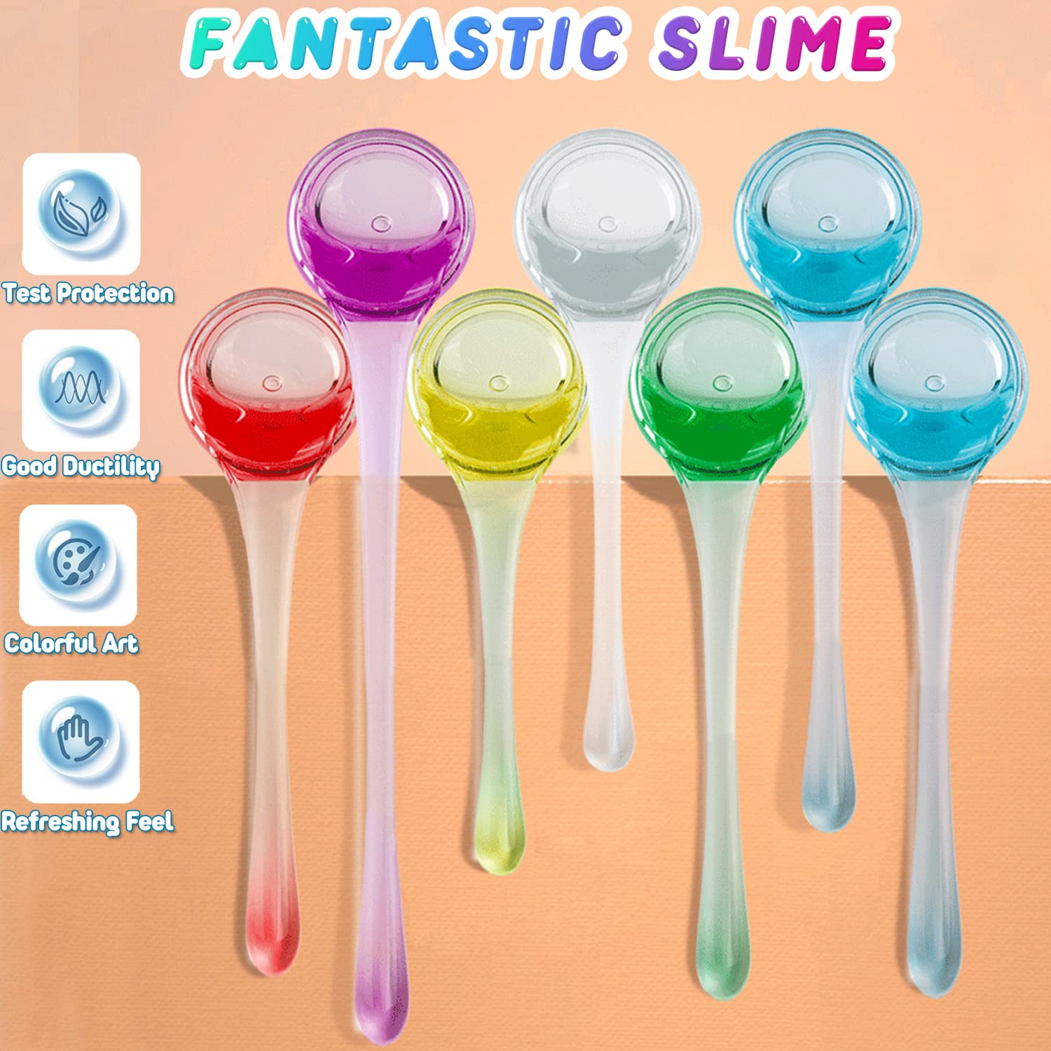 Panshan Fidget Advent Calendar 2024 Crystal Slime Christmas Countdown Calendar Toys Holiday Set 24 Days Xmas Surprise Gift Toys