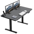 VIVO Large Electric 83 x 30 in Standing Desk, Memory Height Adjustment, 1B Series, Holds 220 lbs, Black Top Black Frame, DESK-KI