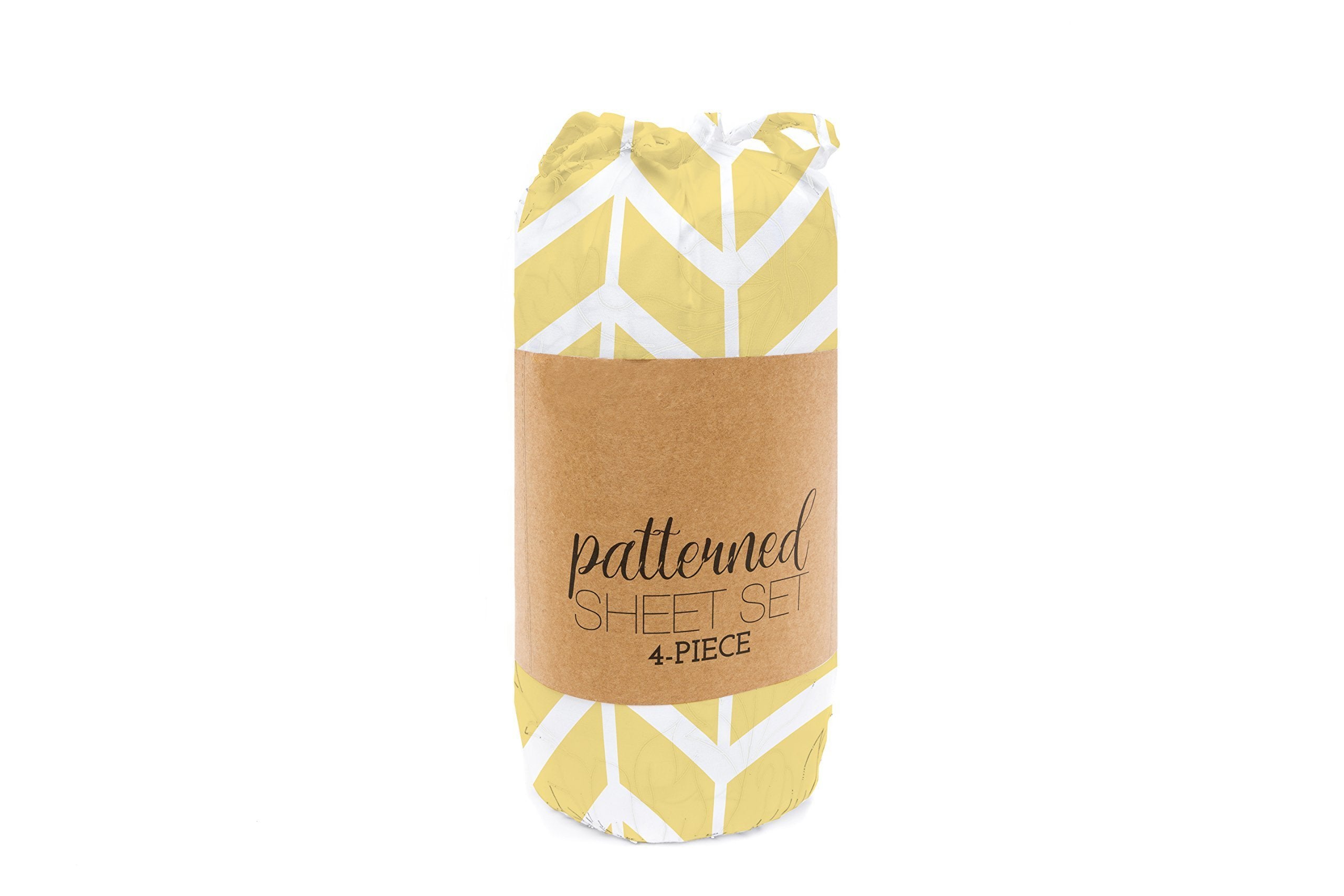 Linen Market 4 Piece Queen Bedding Sheet Set (Yellow Arrow) - Sleep Better Than Ever With These Ultra-Soft & Cooling Bed Sheets