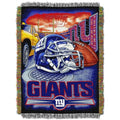 Northwest Nfl New York Giants Unisex-Adult Woven Tapestry Throw Blanket, 48'' X 60'', Home Field Advantage