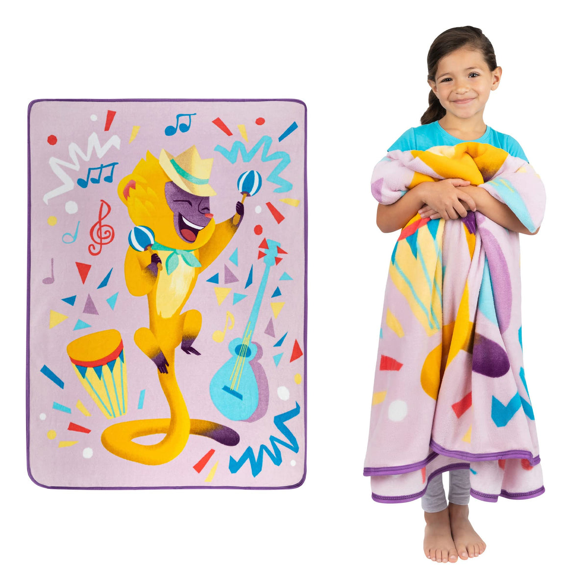 Franco Kids Bedding Soft Plush Micro Raschel Throw, 46 In X 60 In, Sony Vivo