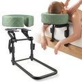 Massage Headrest for Bed, Adjustable Face Cradle with Memory Foam Pillow