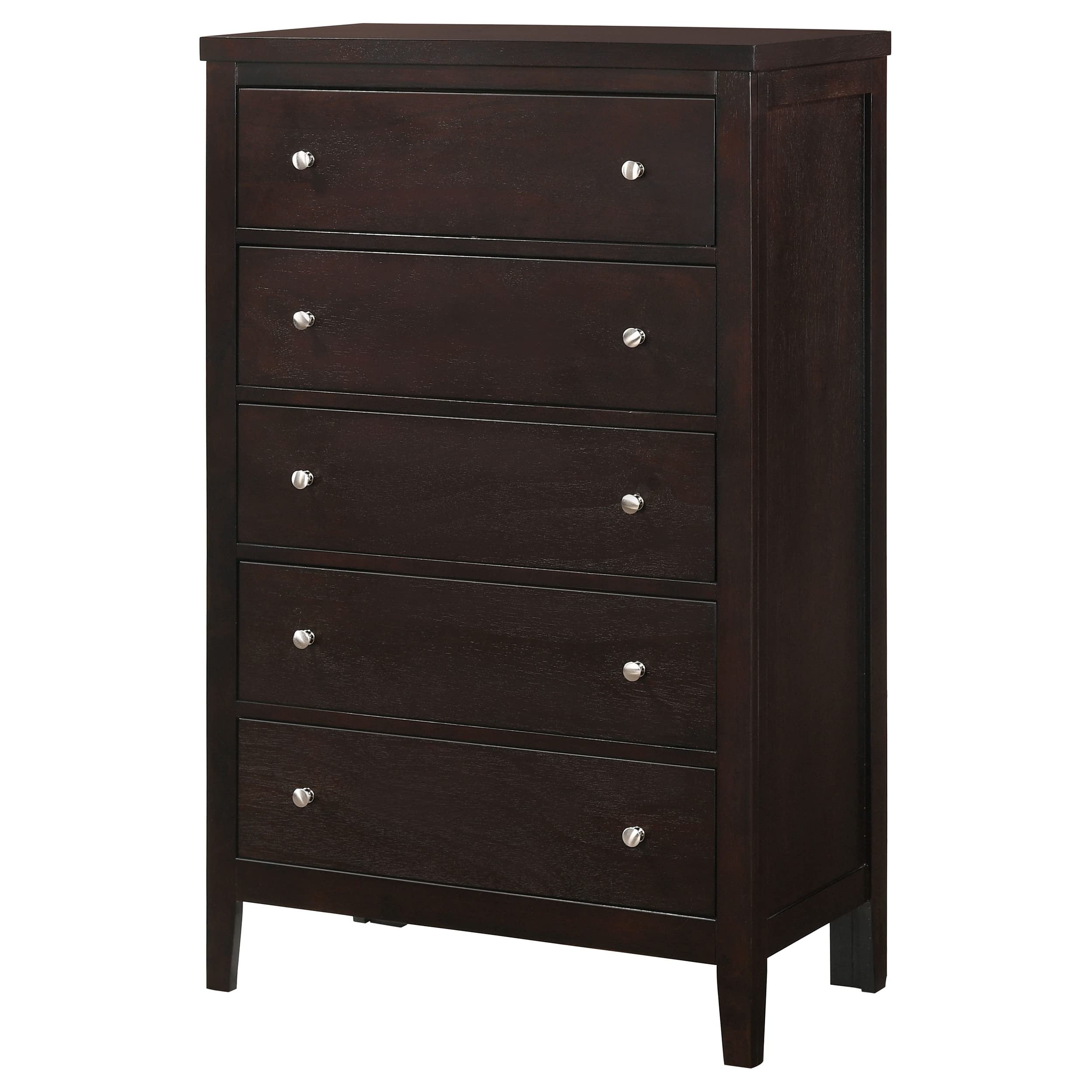 Coaster Home Furnishings Carlton 5-Drawer Rectangular Chest, Cappuccino