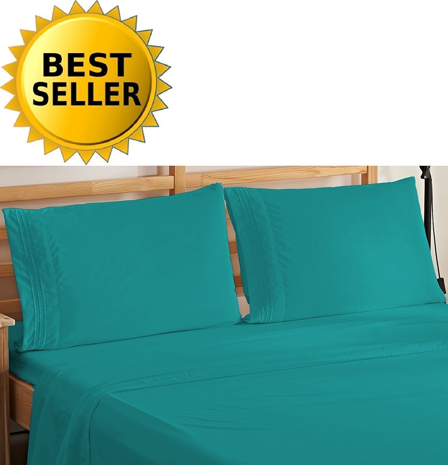 Elegant Comfort Bedding Luxury 4-Piece Bed Sheet Set 1500 Premier Hotel Quality Wrinkle Free With Deep Pockets, California King,