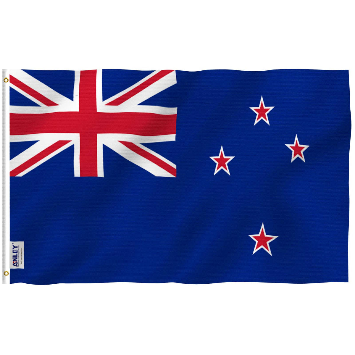 Anley Fly Breeze 3X5 Foot New Zealand Flag - Vivid Color And Fade Proof - Canvas Header And Double Stitched - New Zealander Kiwi