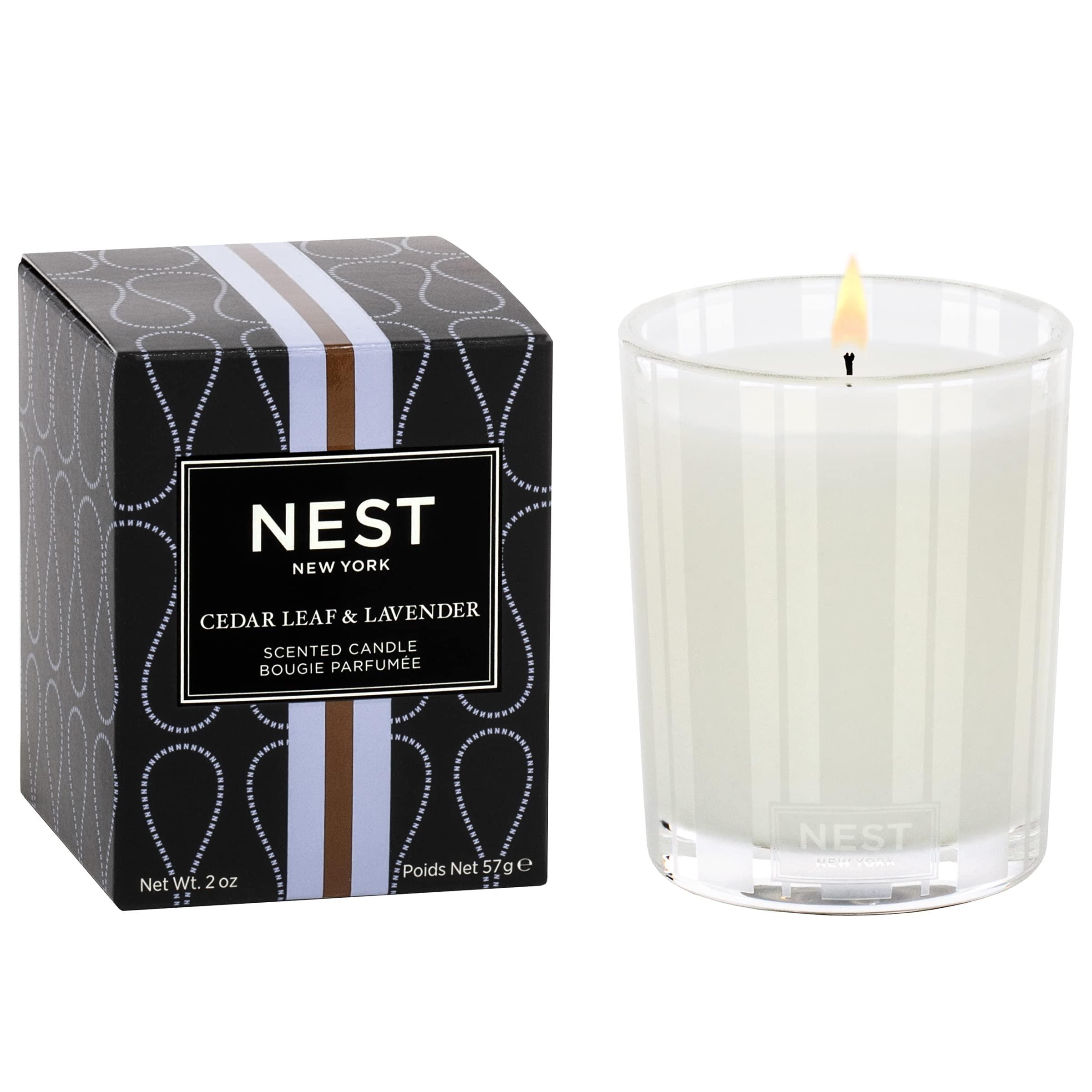 NEST Fragrances Votive Candle- Cedar Leaf & Lavendar , 2 oz