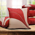 The Purple Tree Embroidered Polyester Blend Cushion Cover (16X16 Inches, Multicolour) Set Of 5 Pieces