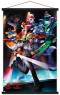 Trends International Five Nights at Freddys: Security Breach - Group Wall Poster, 22.375 x 34, Print and Black Hanger Bundle
