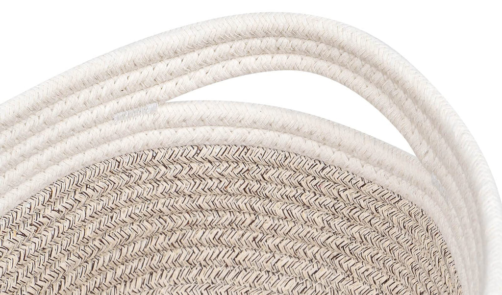 Cubesland Rope Woven Storage Baskets, Small Baby Nursery Organizer Basket, Rectangular Organization/Storage Bins, Closet Shelves