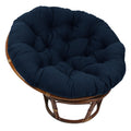 Blazing Needles Twill Papasan Cushion, 48" x 6" x 48", Navy