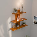 ETIQUETTE ART Engineered Wood Wall Mounted Decorative Shelf Tier 3 Wall Shelves for Home Decor Items, Living Room and Bedroom/Bo
