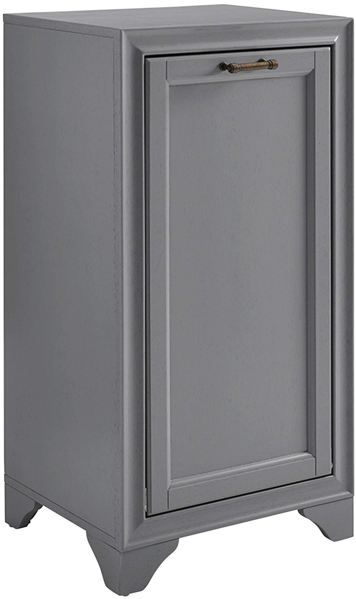 Crosley Furniture Tara Linen Storage Cabinet and Bathroom Organizer with a Drawer and Shelves, Vintage Gray