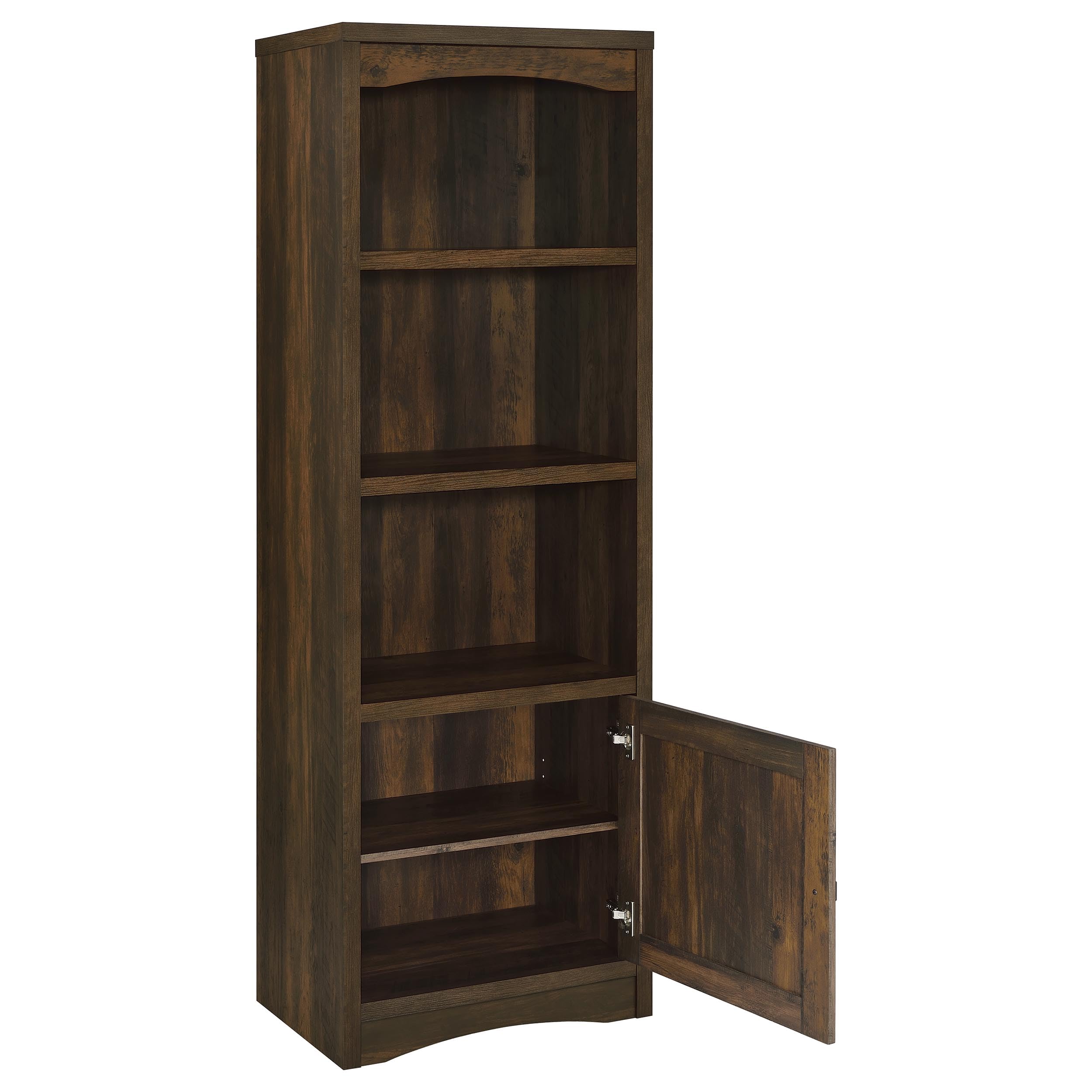 Coaster Home Furnishings Laughlin 3-Shelf Engineered Wood Media Tower Dark Pine