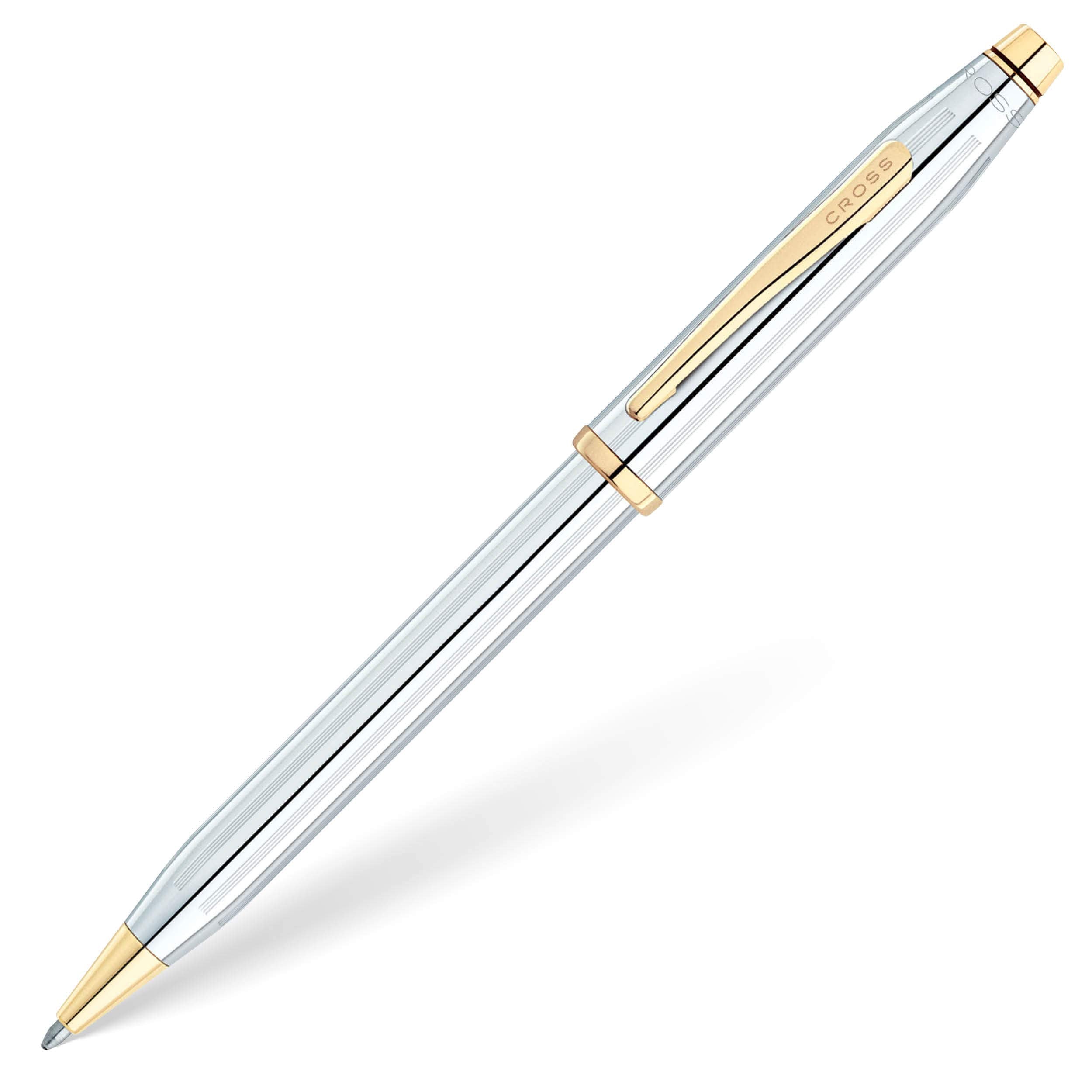 Cross Century Ii Refillable Ballpoint Pen, Medium Ballpen, Includes Premium Gift Box - Medalist Chrome