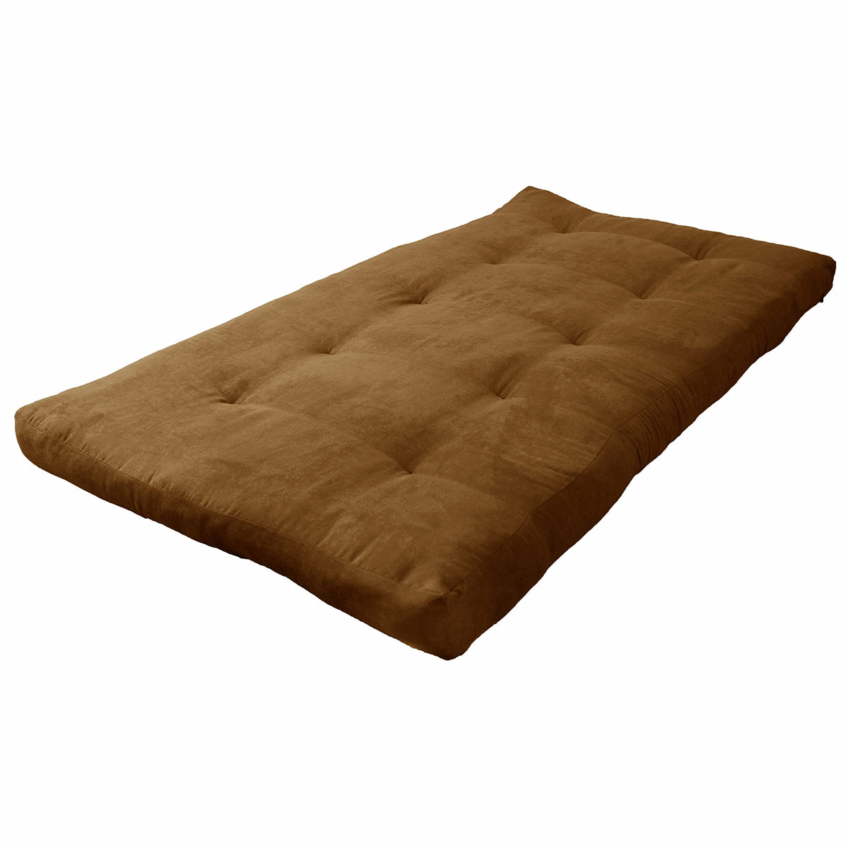 Blazing Needles Vitality 6&quot; Microsuede Futon Mattress, Twin, Saddle Brown
