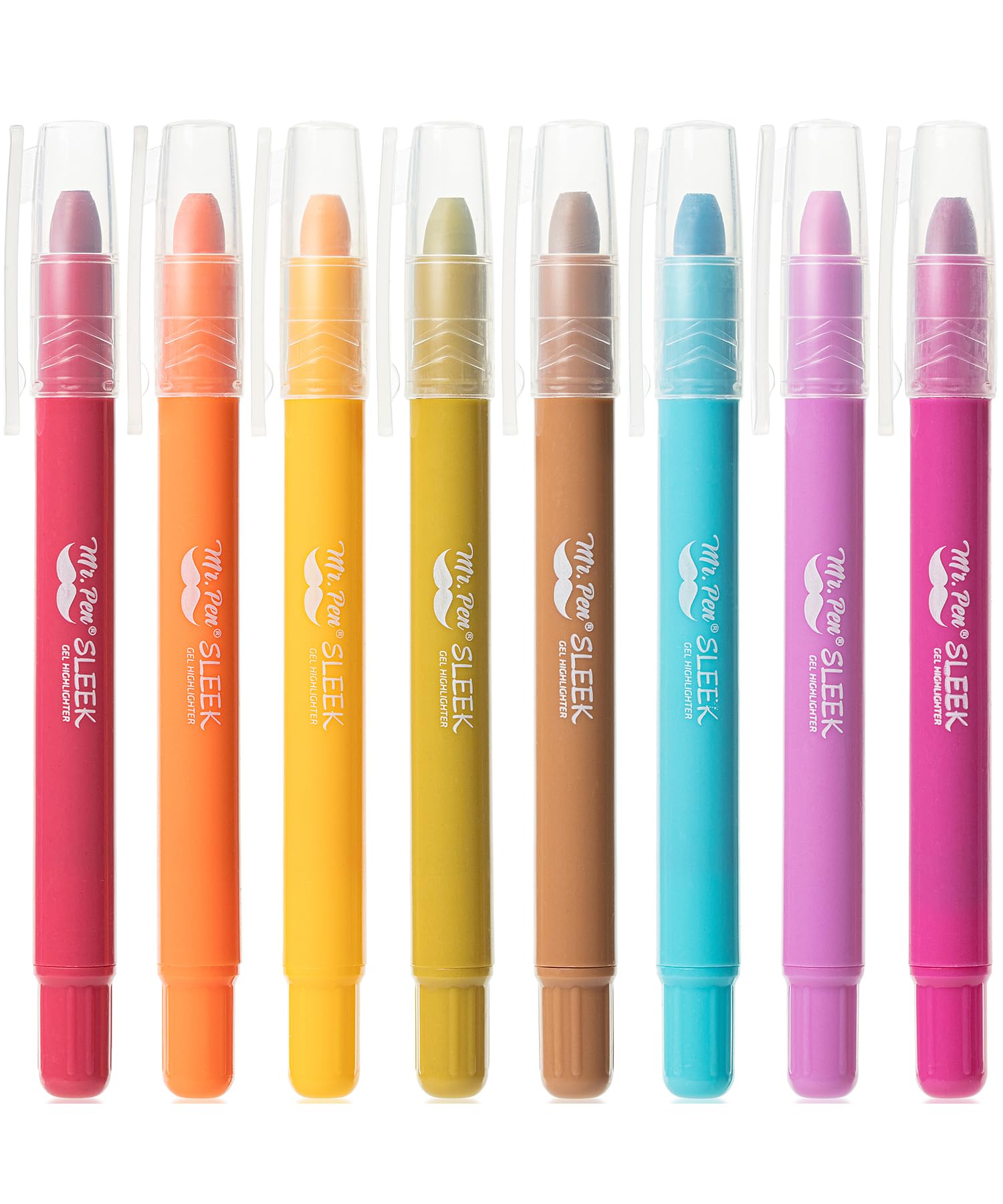 Mr. Pen- Gel Highlighter, 8 Pack, Dark Sunshine & Smiles, Bible Highlighters No Bleed, No Bleed Highlighters, Bible Highlighter