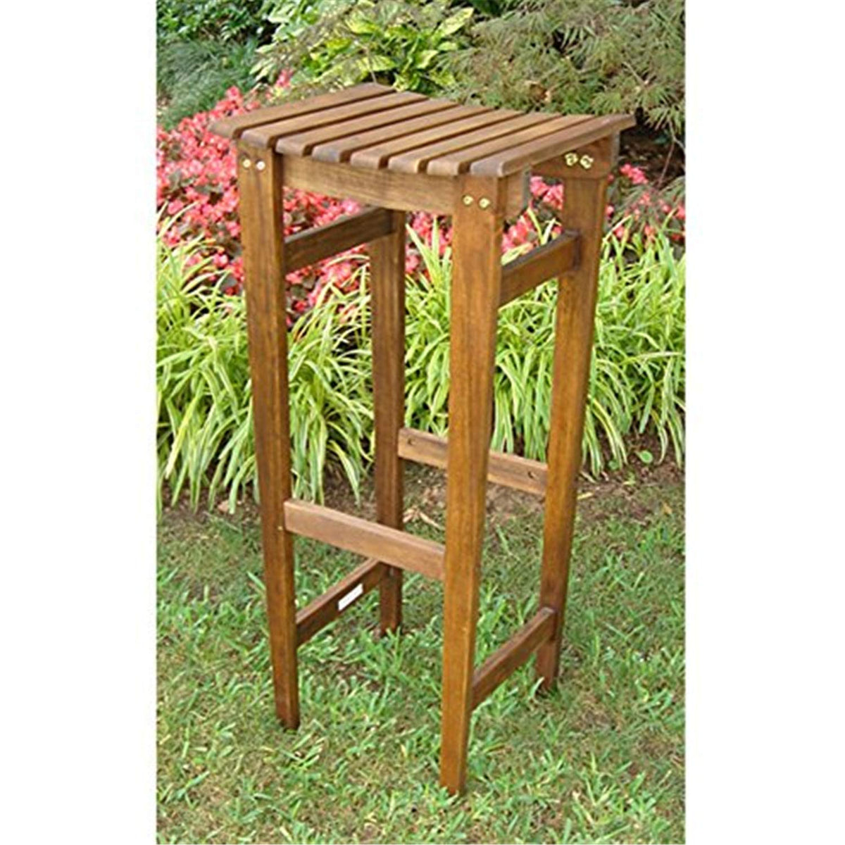 International Caravan Furniture Piece Backless Bar Stool