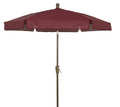 Fiberbuilt Umbrellas Garden Umbrella, 7.5 Foot Burgundy Canopy And Champagne Bronze Pole