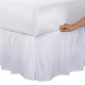 Bed Makers Never Lift Your Mattress Microfiber Wrap-Around Bed Skirt, Gathered Ruffled Style, Classic 14 Inch Drop Length, Full,