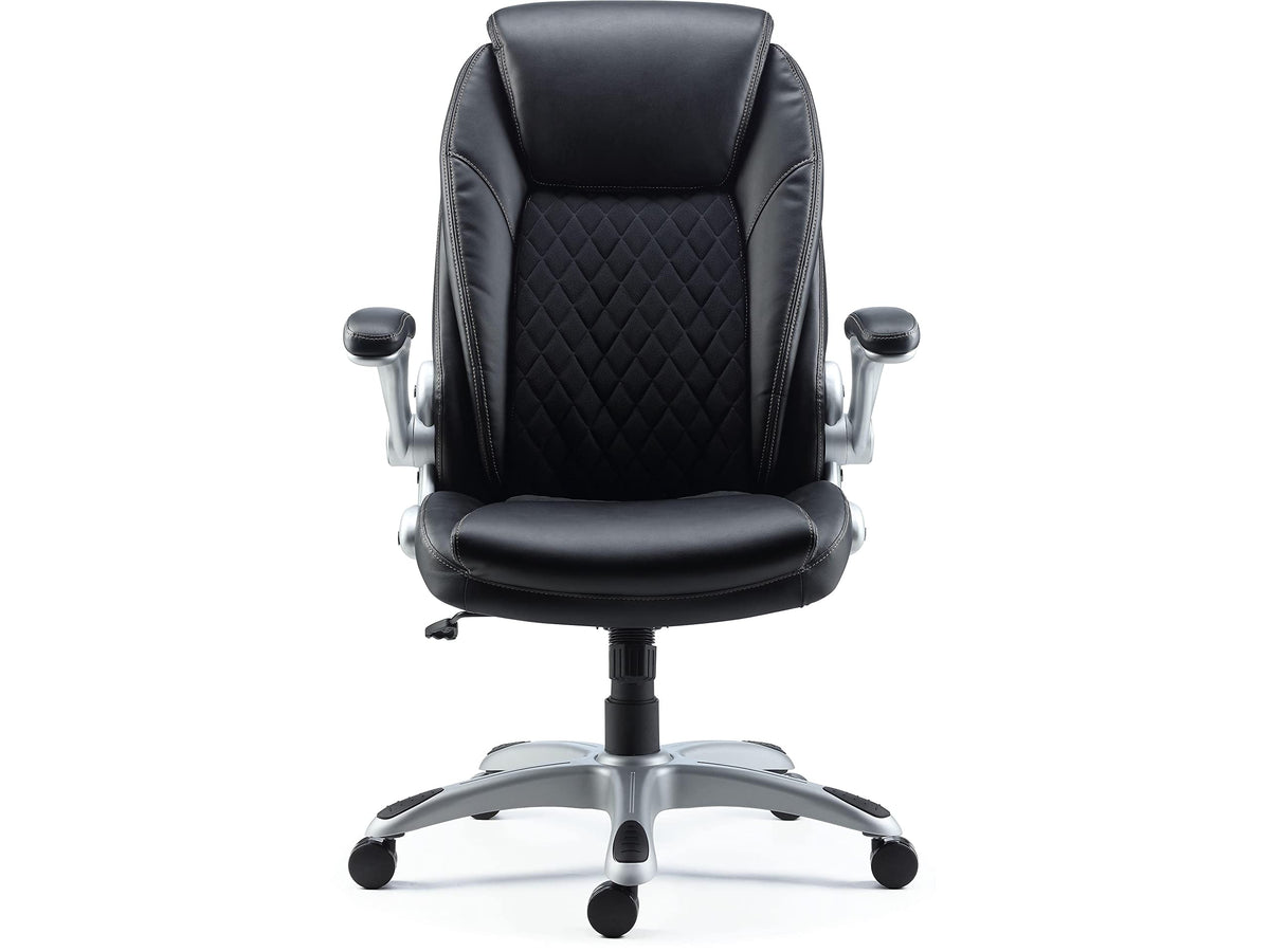 Staples Sorina Bonded Leather Chair, Black, 2/Pack (58262Vs)